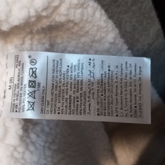 Old Navy Gray Winter Coat Size 8. Partial Wool Lining. - Picture 9 of 11